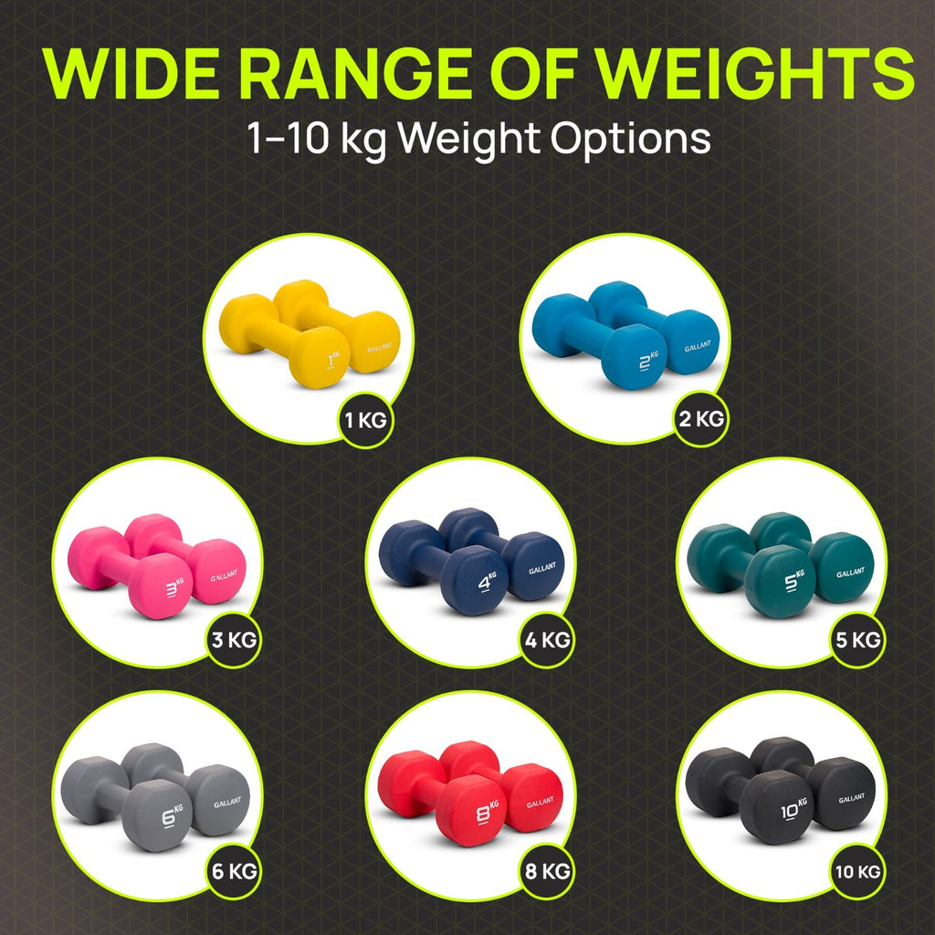 Neoprene Dumbbells Hand Weights Pair Exercise Iron Set Home Gym Fitness Aerobic