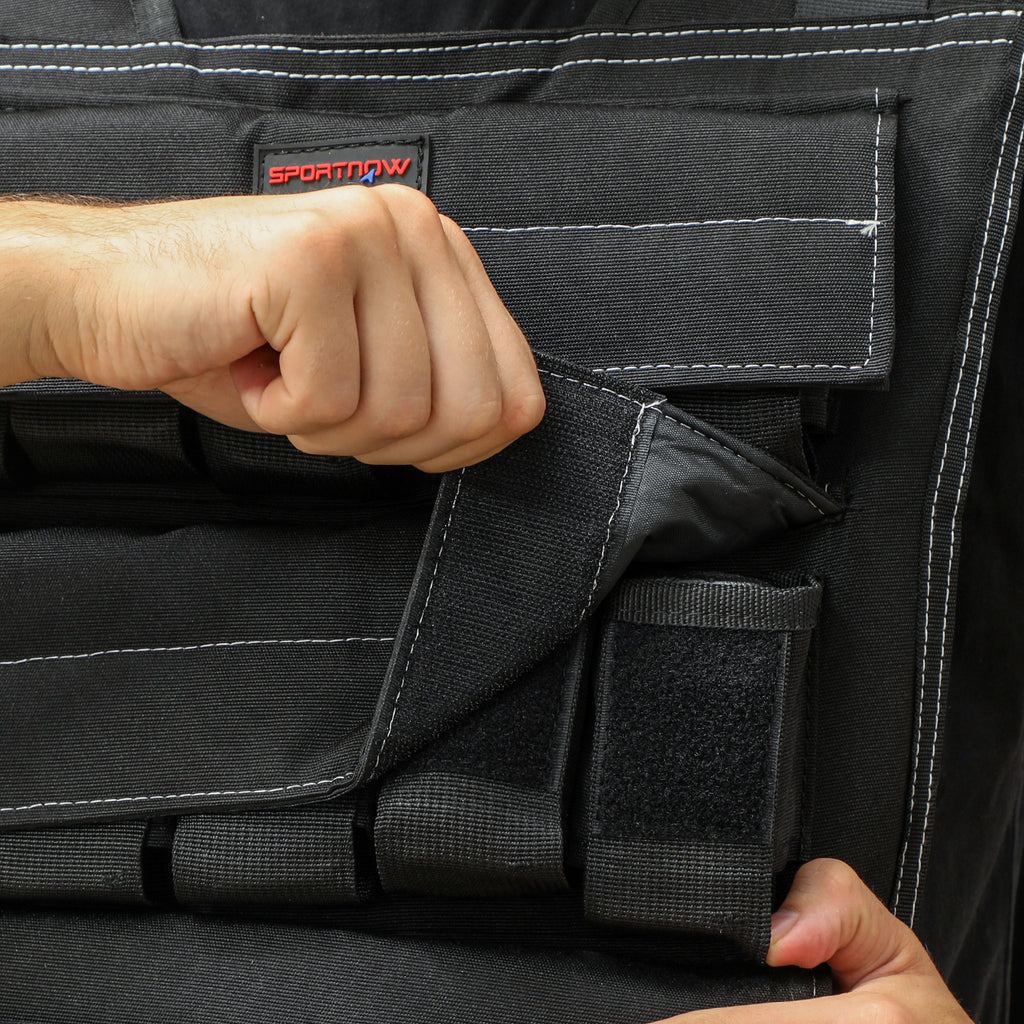 Adjustable Weighted Vest with Metal Weights, Running Weight Vest