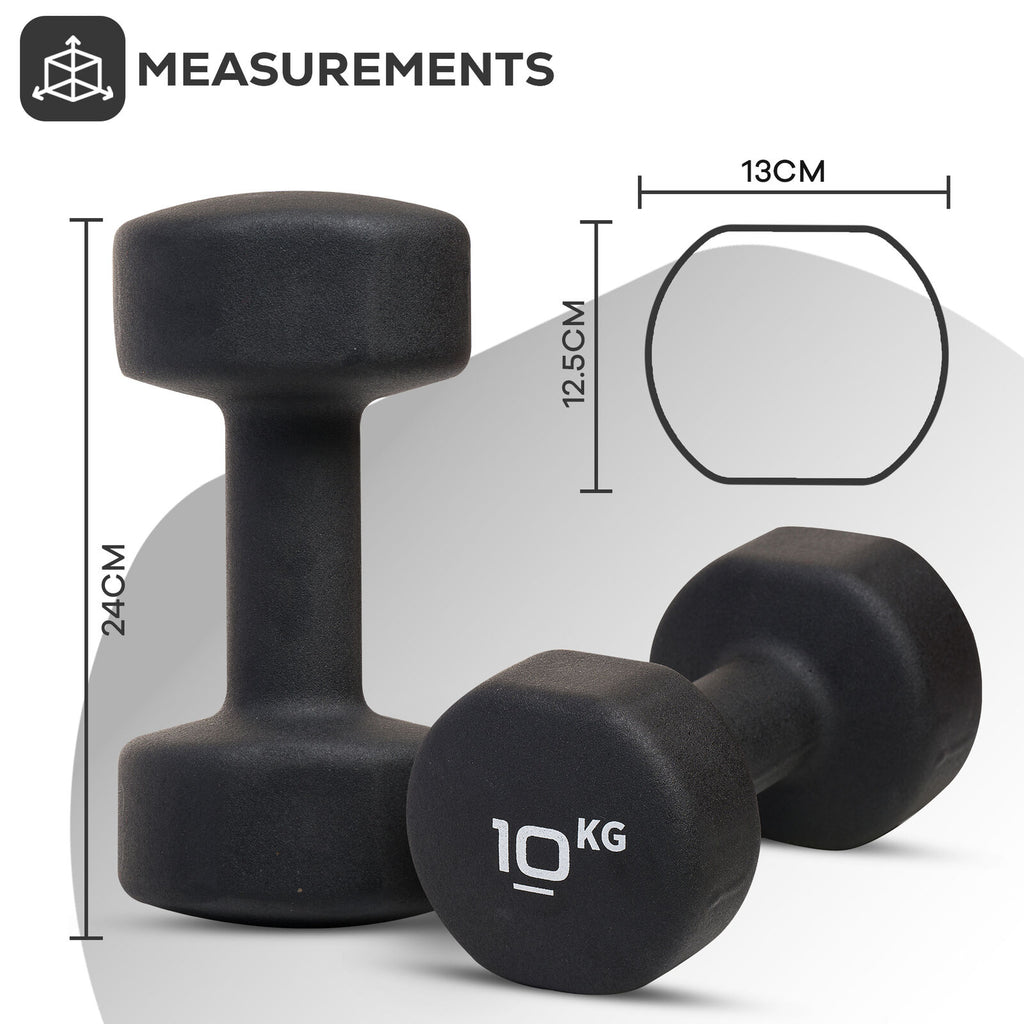 Neoprene Dumbbells Hand Weights Pair Exercise Iron Set Home Gym Fitness Aerobic