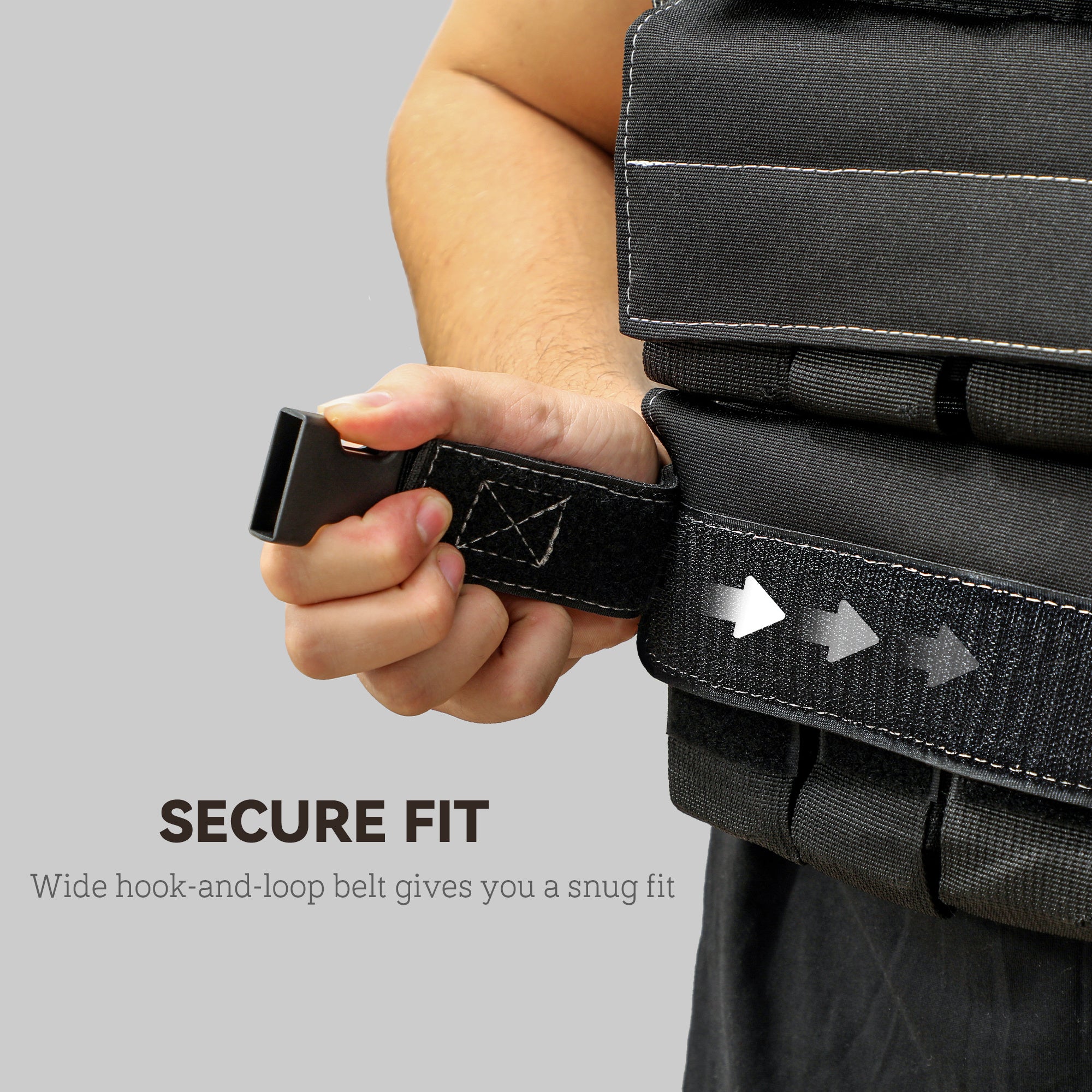Adjustable Weighted Vest with Metal Weights, Running Weight Vest