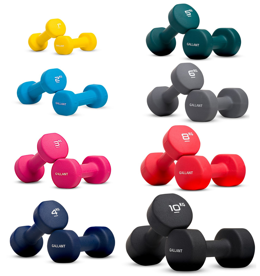 Neoprene Dumbbells Hand Weights Pair Exercise Iron Set Home Gym Fitness Aerobic