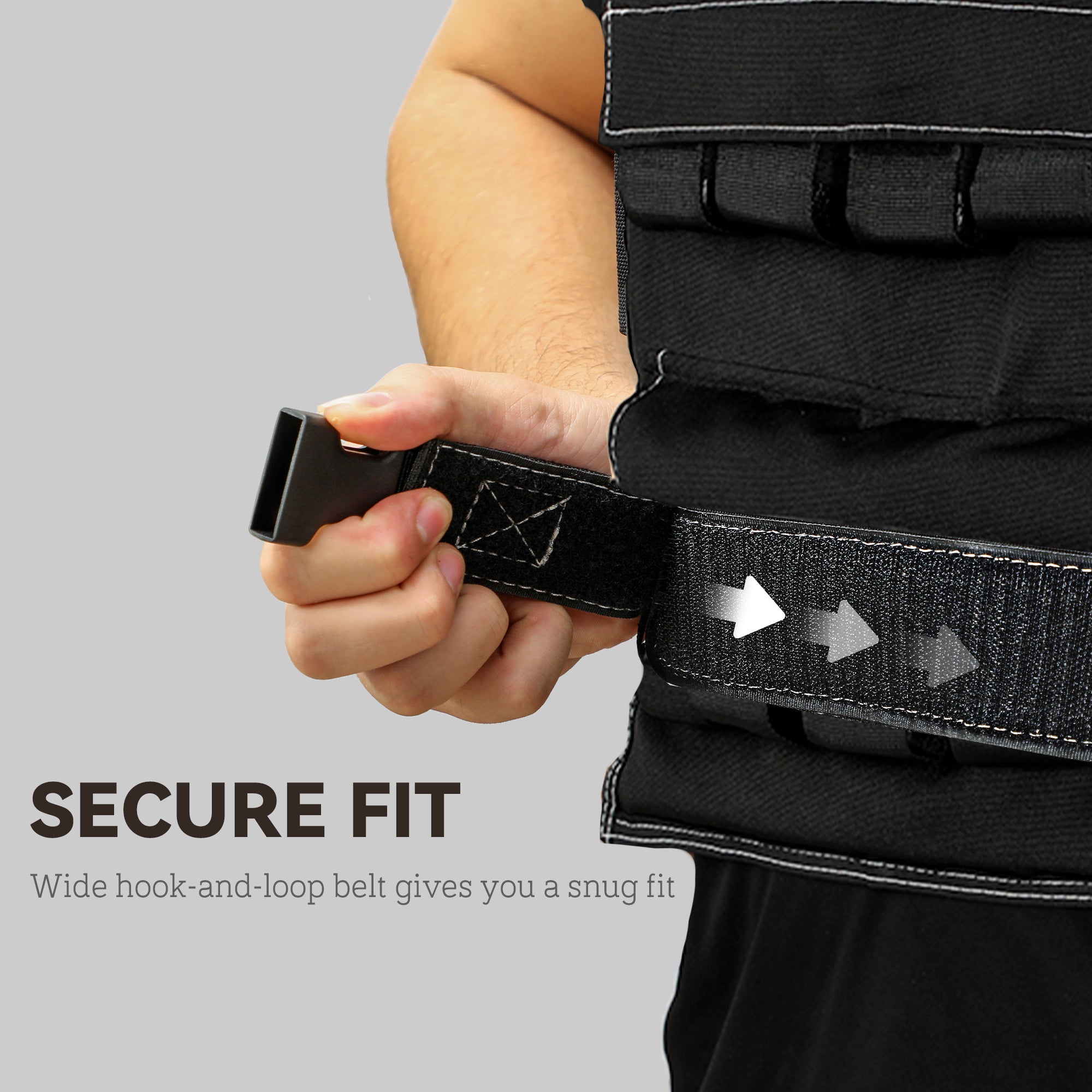 Adjustable Weighted Vest with Metal Weights, Running Weight Vest