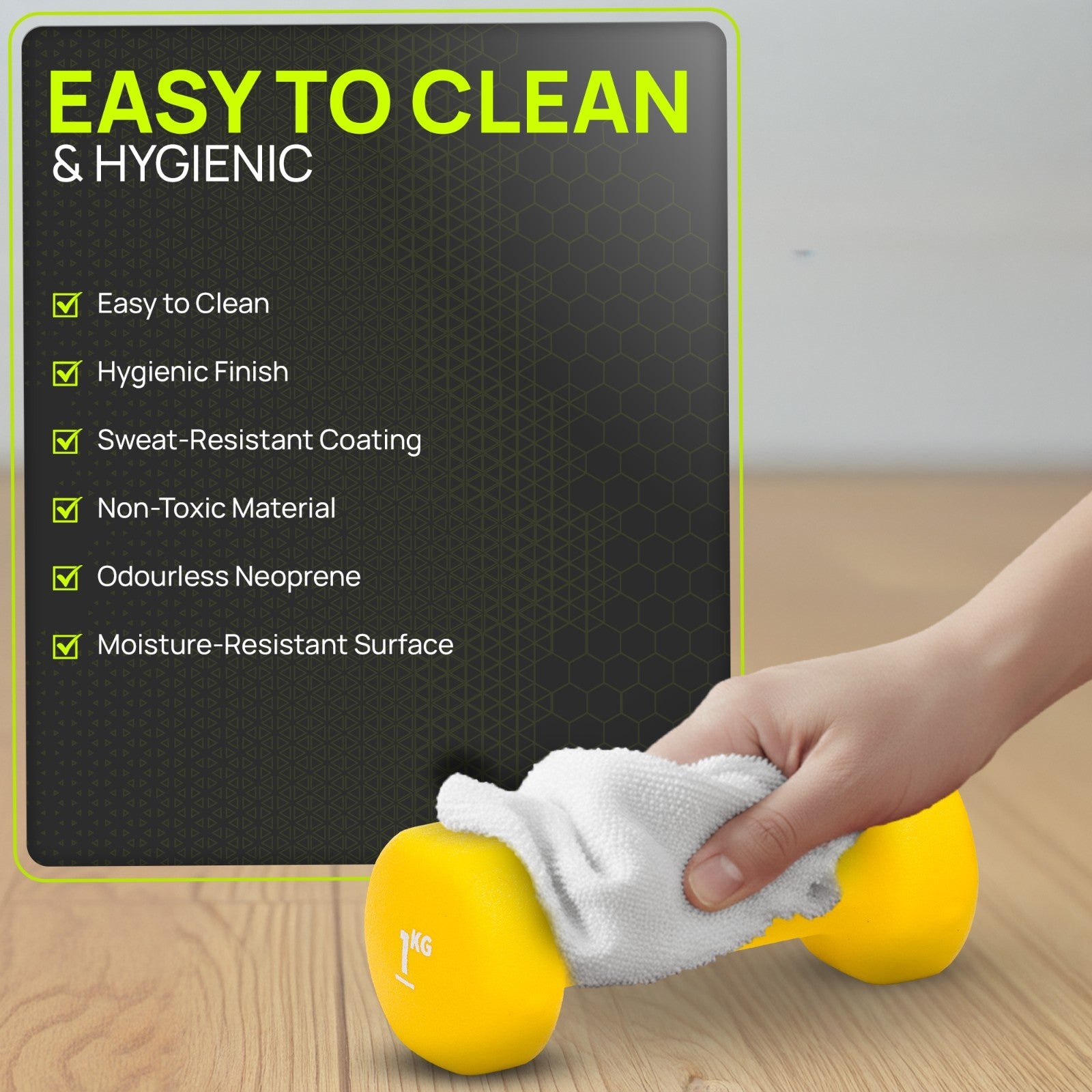 Neoprene Dumbbells Hand Weights Pair Exercise Iron Set Home Gym Fitness Aerobic